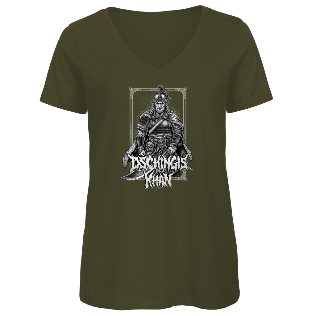 Dschingis Khan - Damen Premium V-Neck T-Shirt
