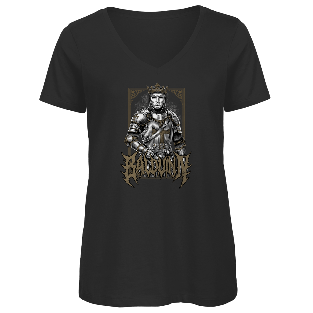 König Balduin IV - Damen Premium V-Neck T-Shirt