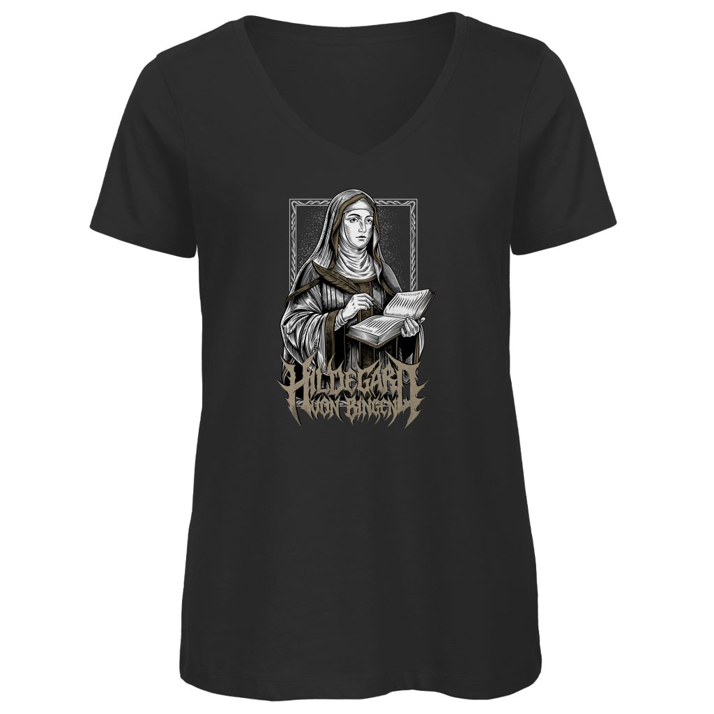 Hildegard von Bingen - Damen Premium V-Neck T-Shirt