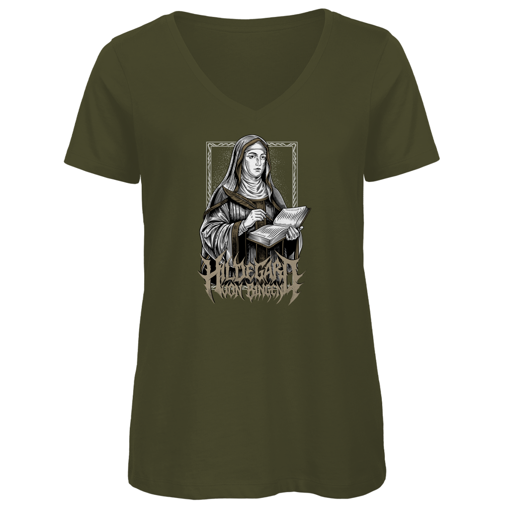Hildegard von Bingen - Damen Premium V-Neck T-Shirt