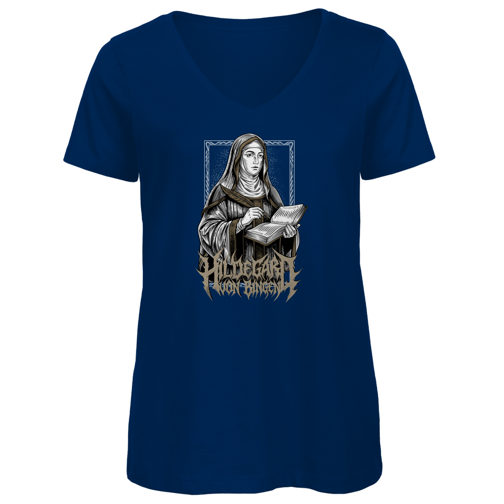 Hildegard von Bingen - Damen Premium V-Neck T-Shirt