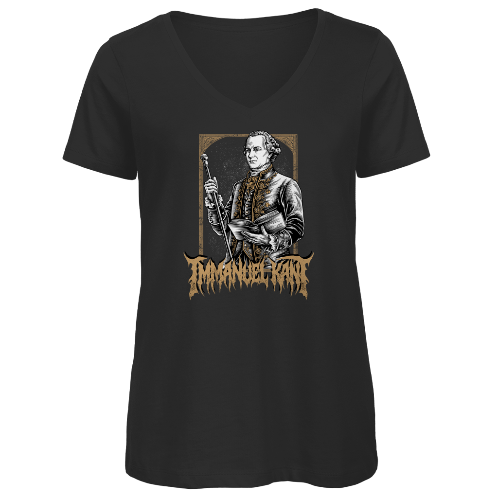 Immanuel Kant - Damen Premium V-Neck T-Shirt