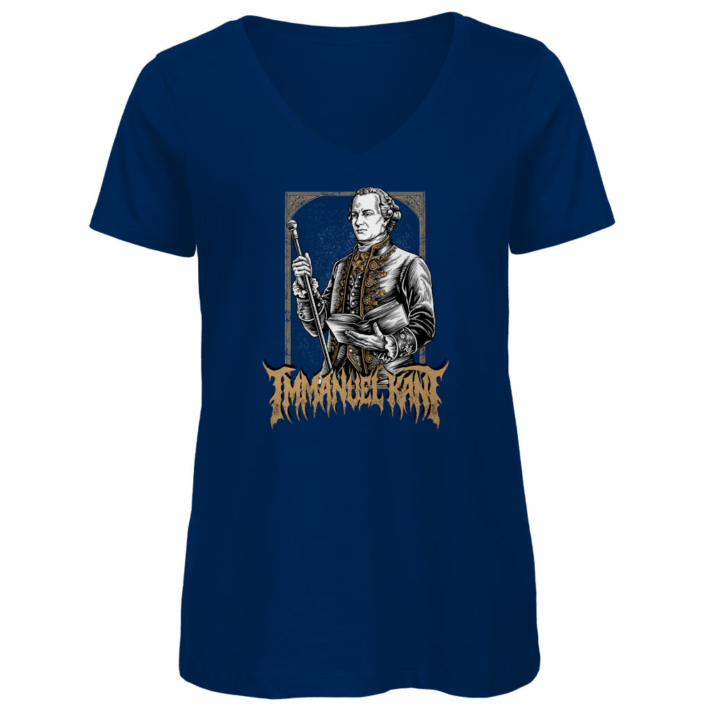 Immanuel Kant - Damen Premium V-Neck T-Shirt