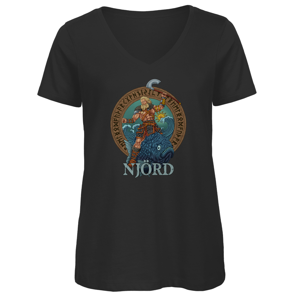 Njörd - Damen Premium V-Neck T-Shirt