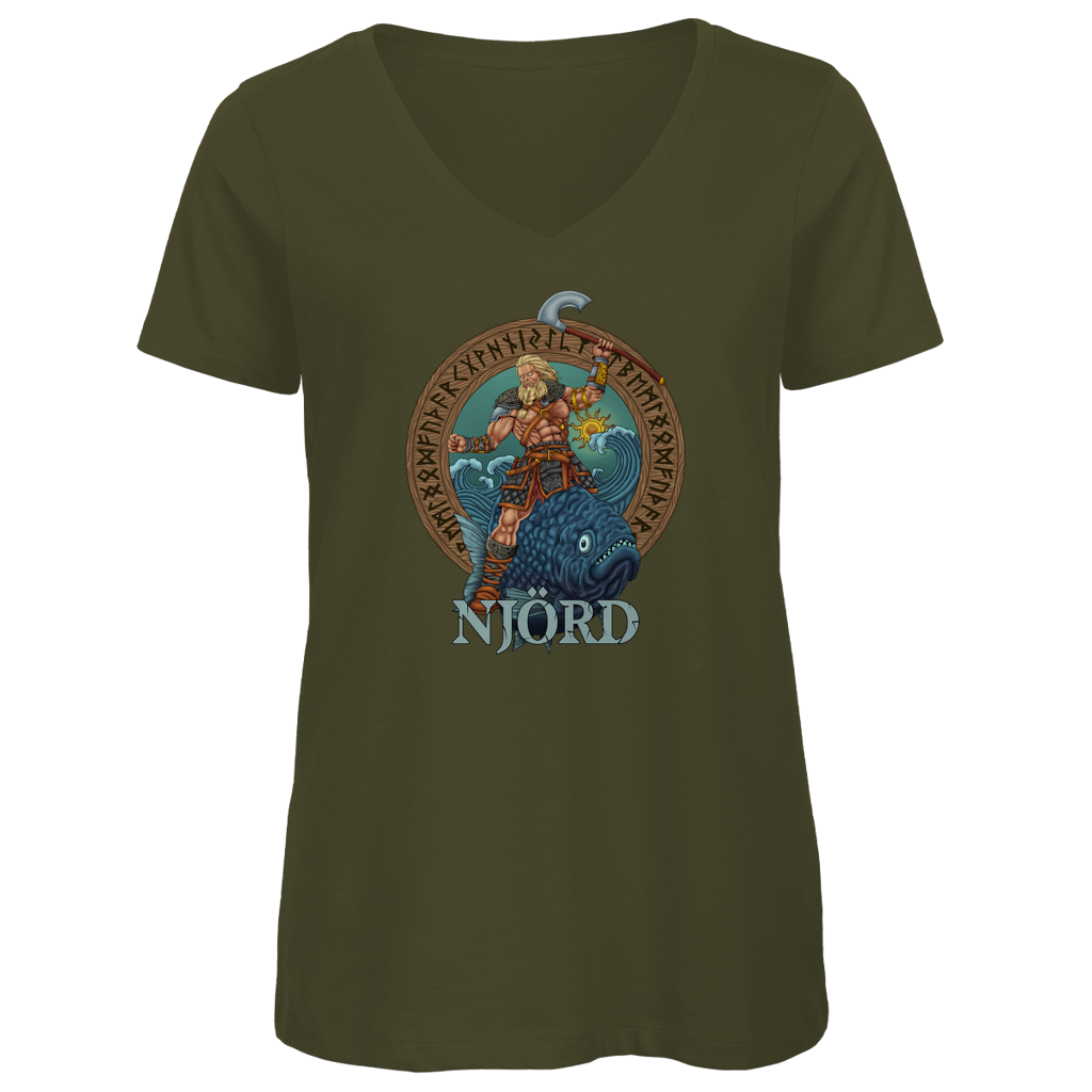Njörd - Damen Premium V-Neck T-Shirt
