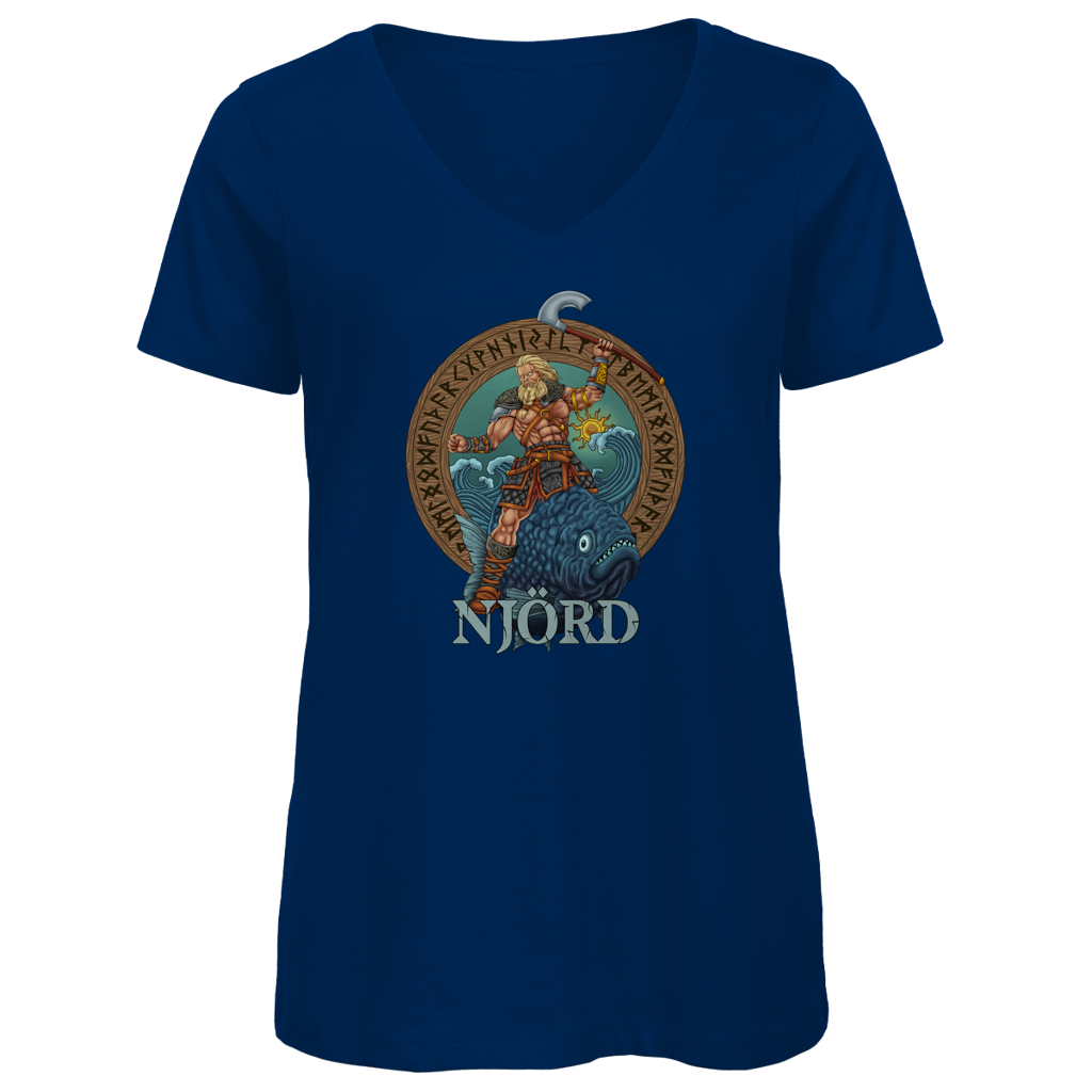 Njörd - Damen Premium V-Neck T-Shirt