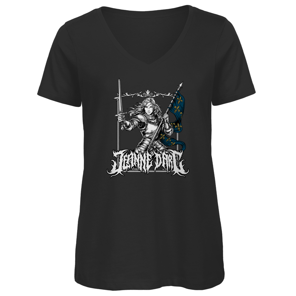 Jeanne d'Arc - Damen Premium V-Neck T-Shirt