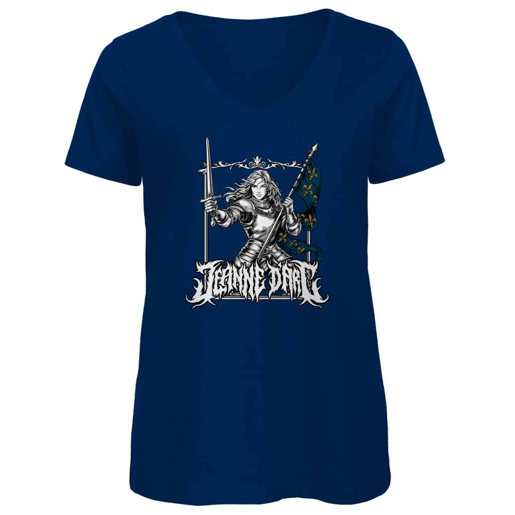 Jeanne d'Arc - Damen Premium V-Neck T-Shirt