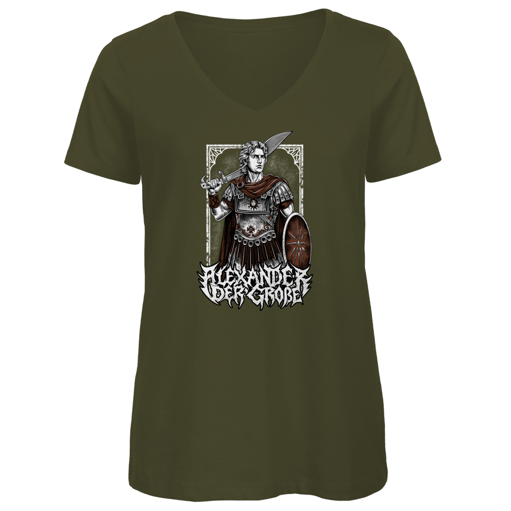 Alexander der Große - Damen Premium V-Neck T-Shirt