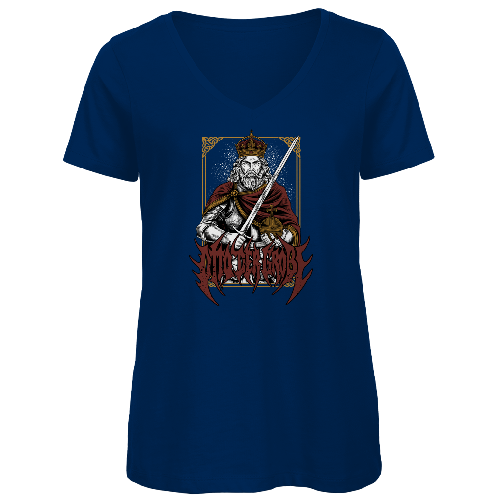 Otto der Große - Damen Premium V-Neck T-Shirt