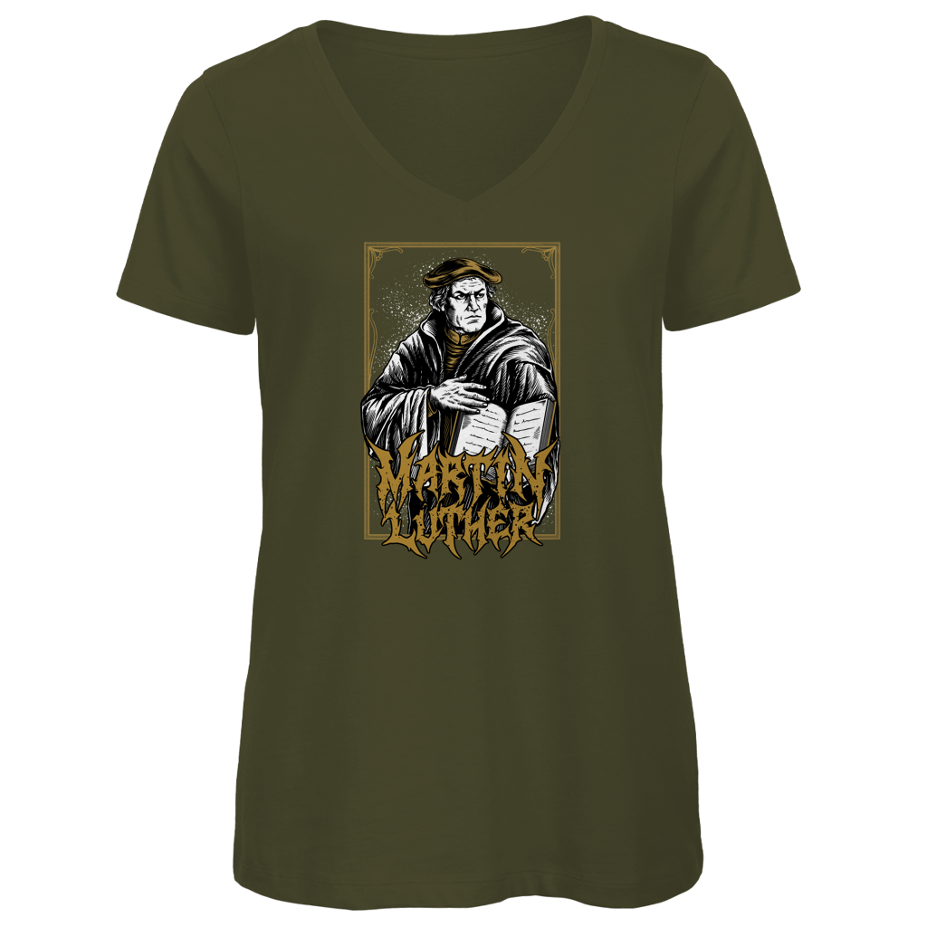 Martin Luther - Damen Premium V-Neck T-Shirt