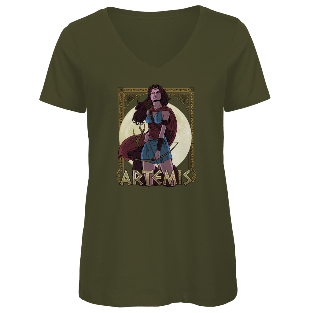 Artemis - Damen Premium V-Neck T-Shirt