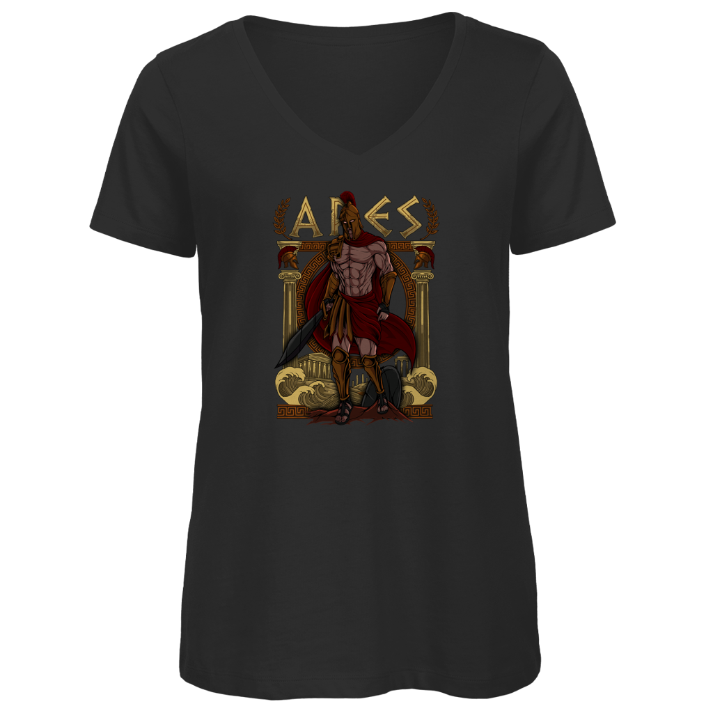 Ares - Damen Premium V-Neck T-Shirt