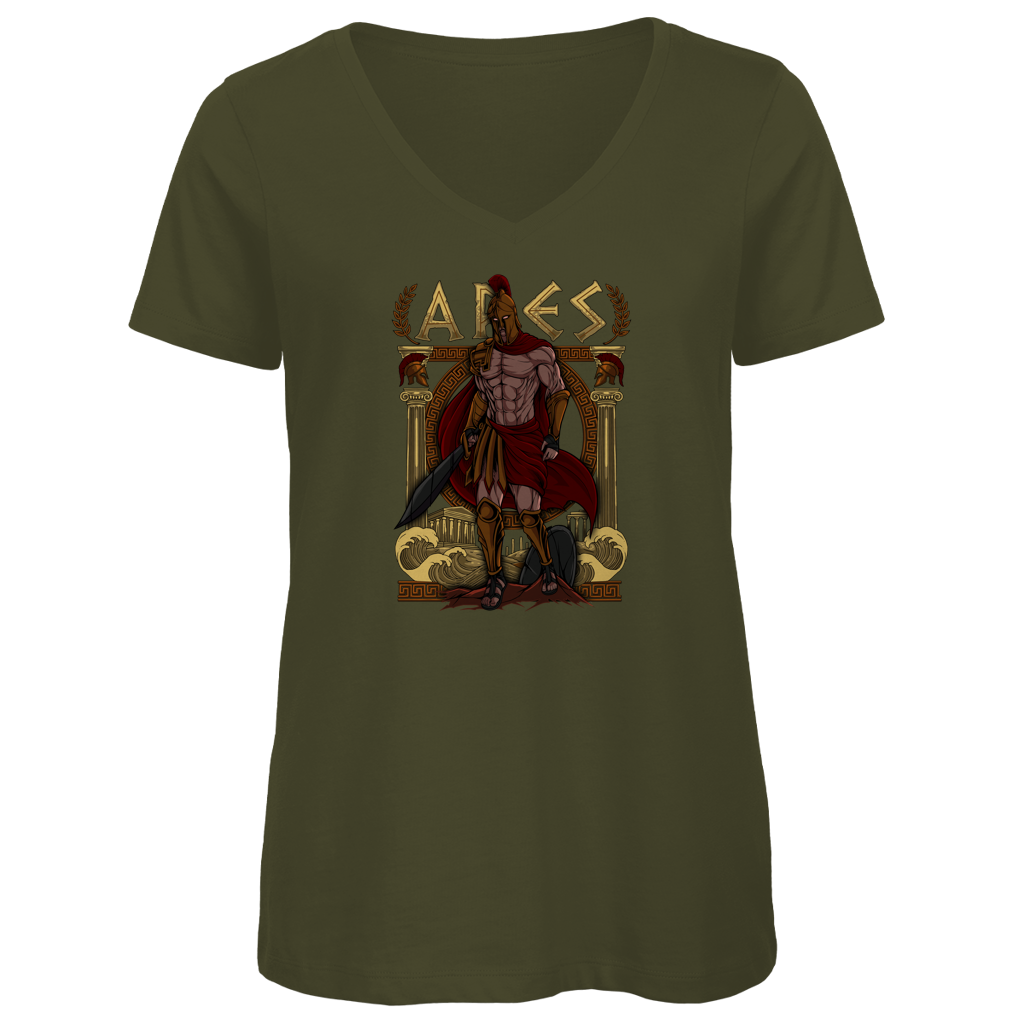 Ares - Damen Premium V-Neck T-Shirt