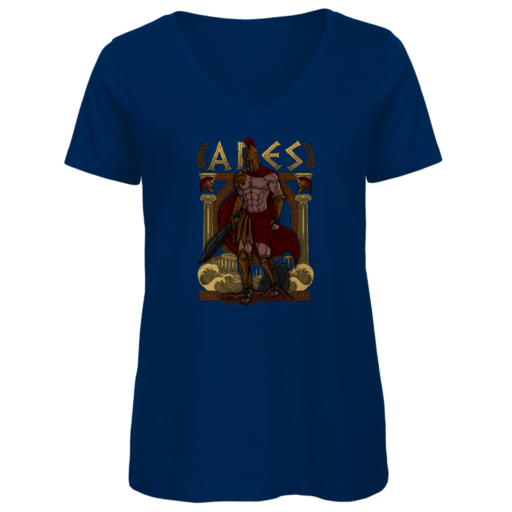 Ares - Damen Premium V-Neck T-Shirt