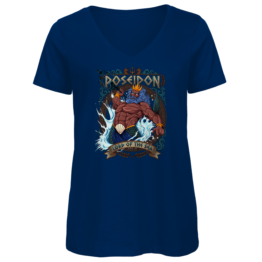 Poseidon - Damen Premium V-Neck T-Shirt