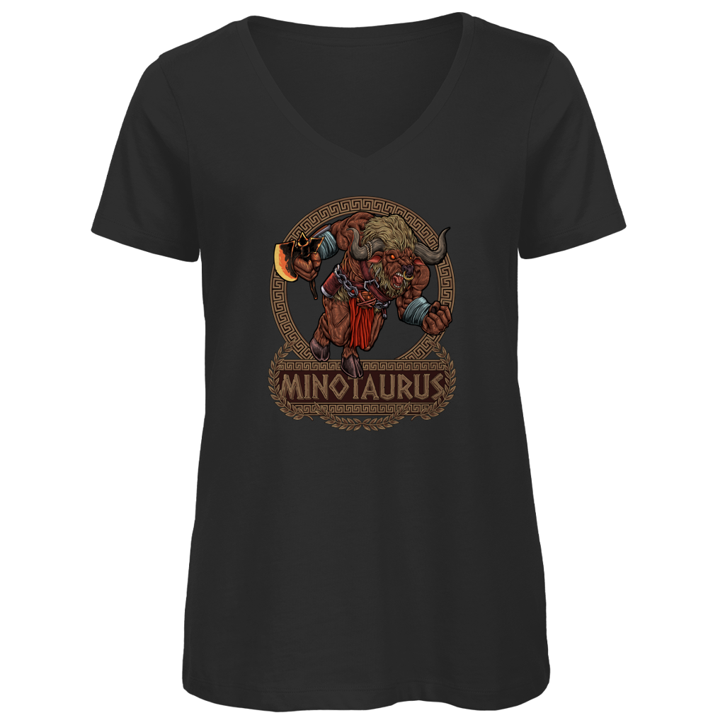 Minotaurus - Damen Premium V-Neck T-Shirt