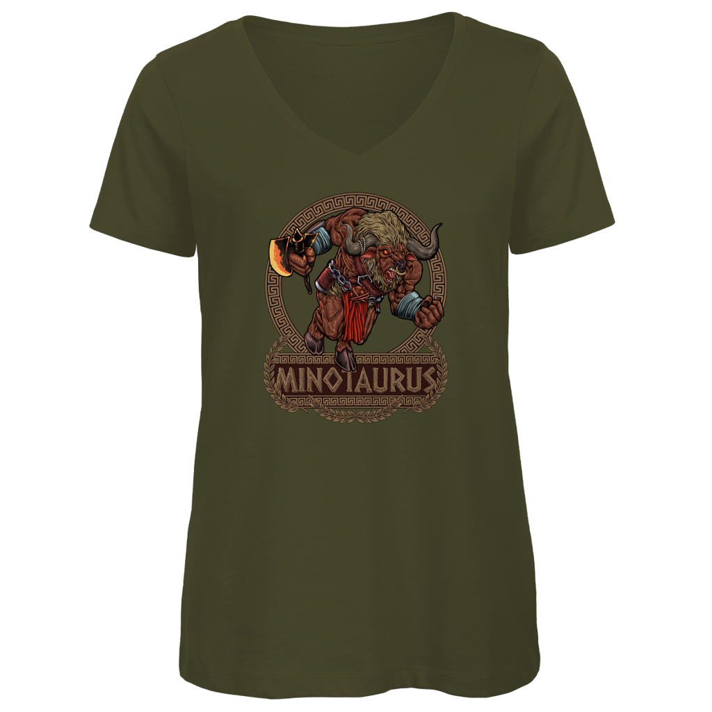 Minotaurus - Damen Premium V-Neck T-Shirt
