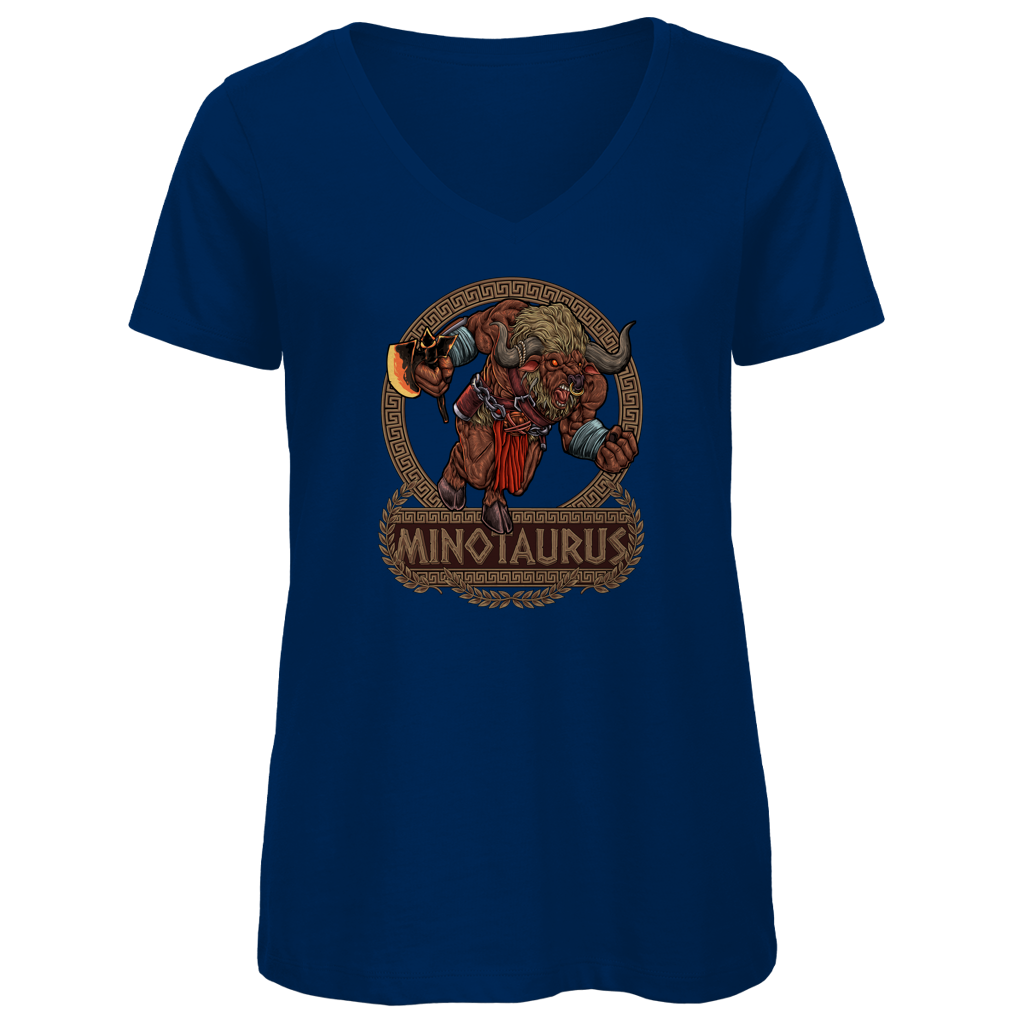 Minotaurus - Damen Premium V-Neck T-Shirt