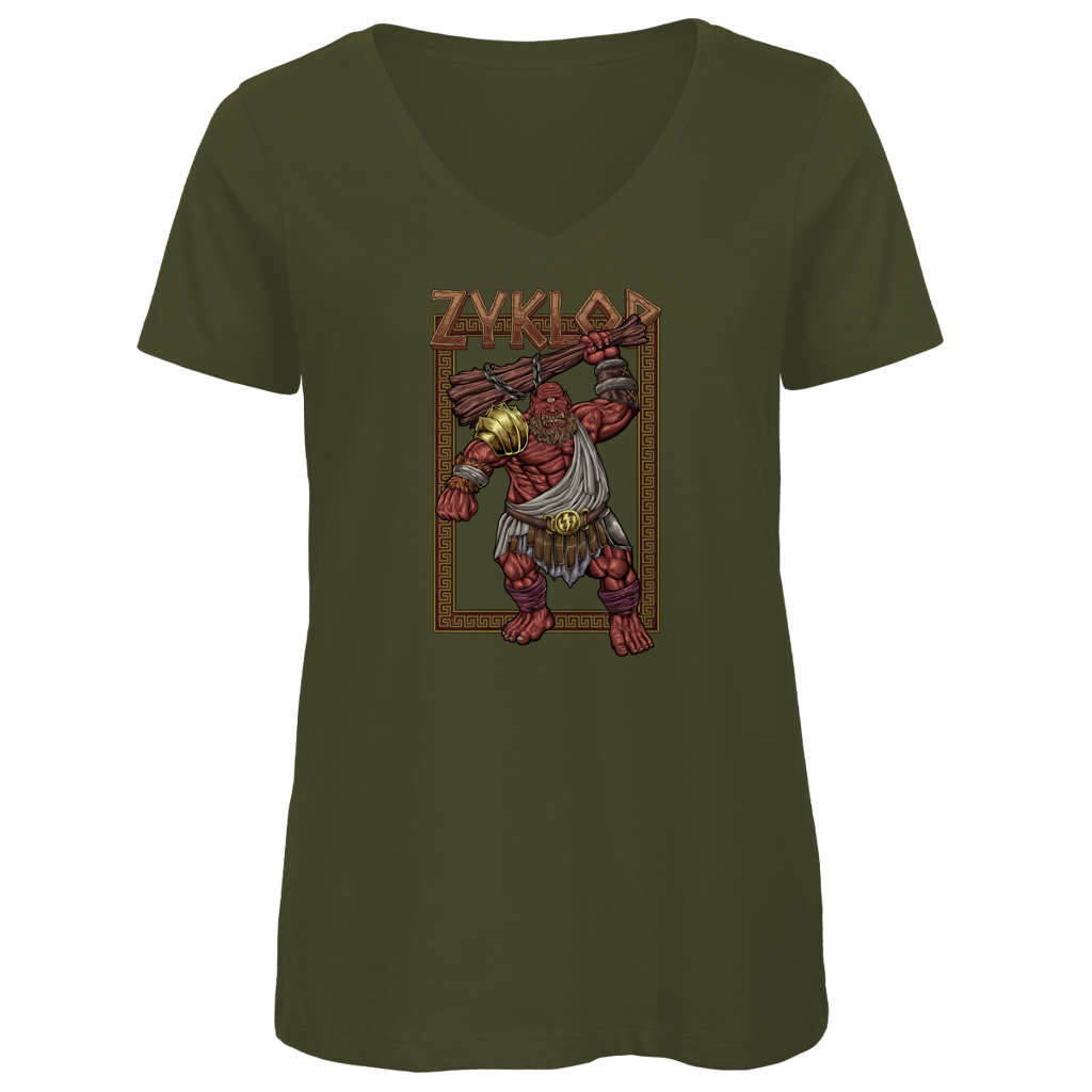Zyklop - Damen Premium V-Neck T-Shirt
