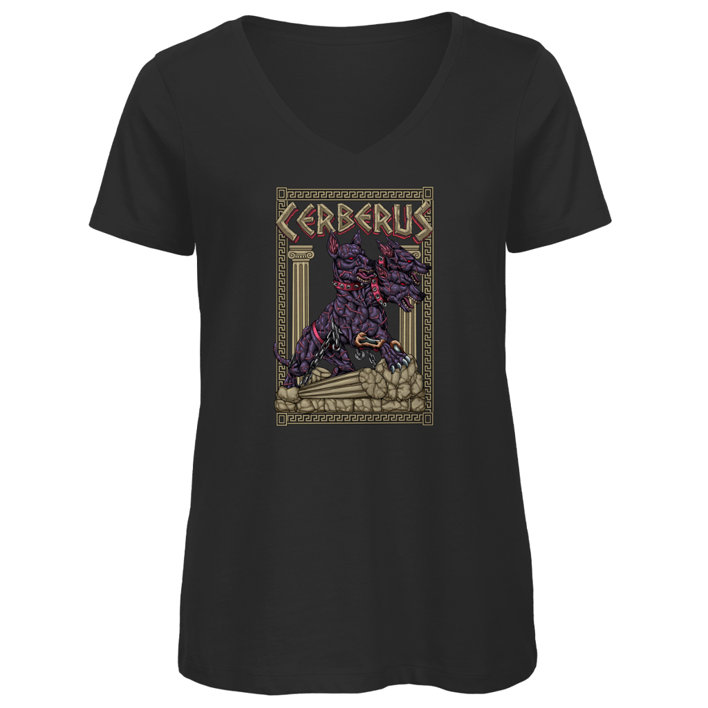 Zerberus - Damen Premium V-Neck T-Shirt