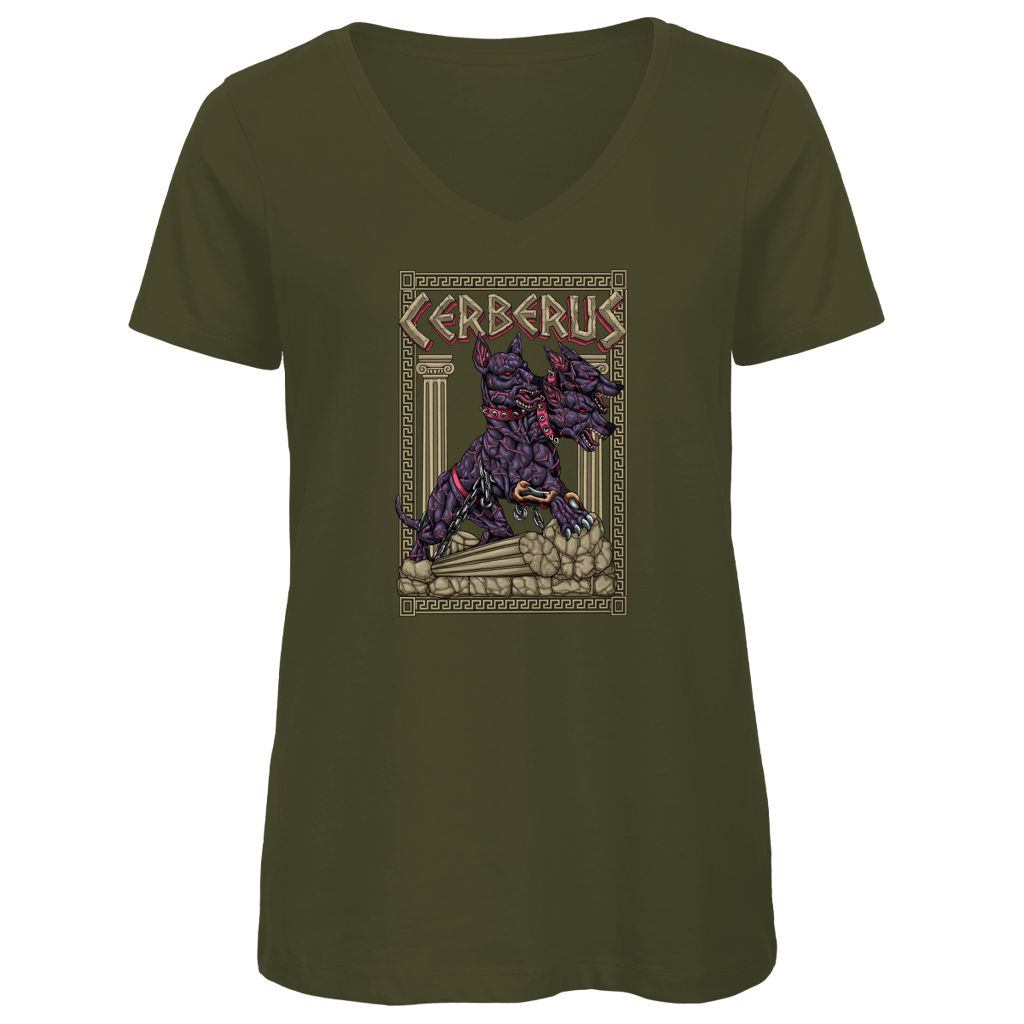 Zerberus - Damen Premium V-Neck T-Shirt