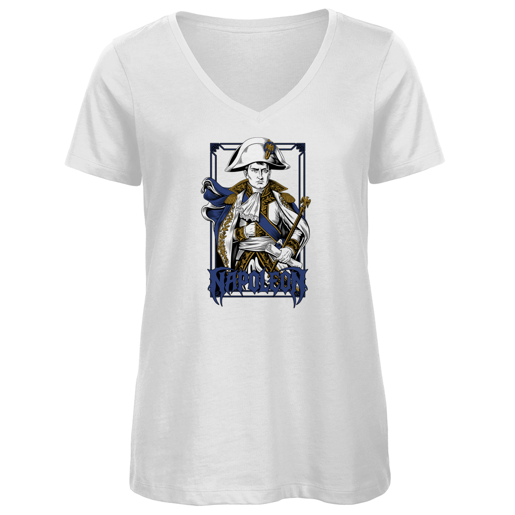 Napoleon Bonaparte - Damen Premium V-Neck T-Shirt