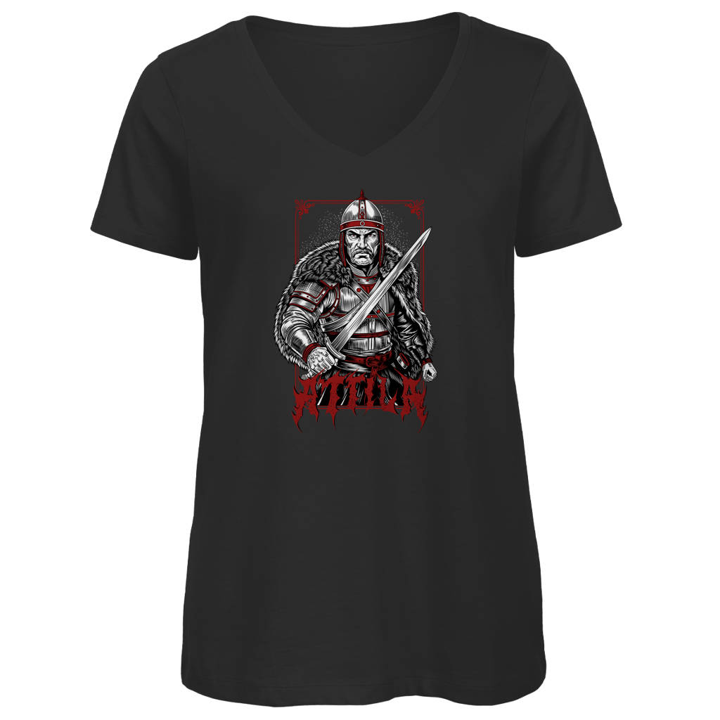 Attila der Hunnenkönig - Damen Premium V-Neck T-Shirt
