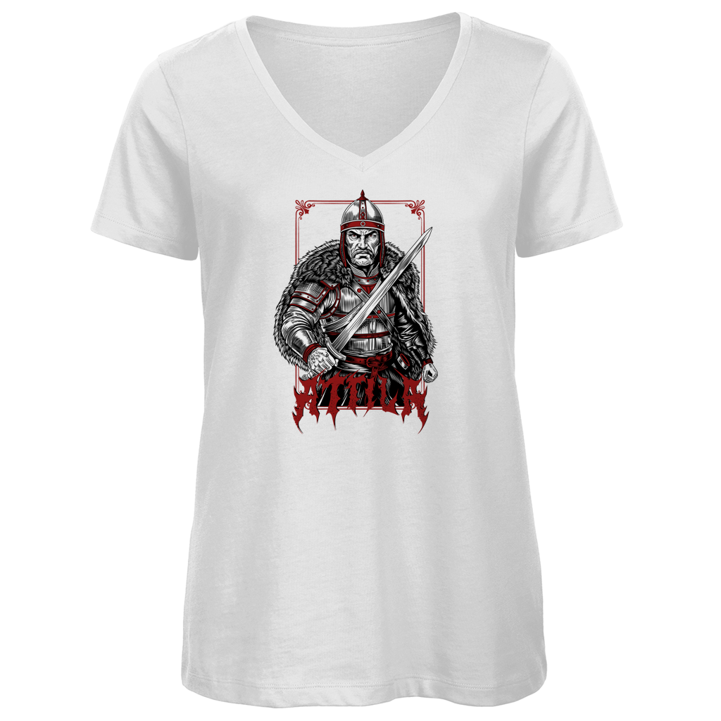 Attila der Hunnenkönig - Damen Premium V-Neck T-Shirt