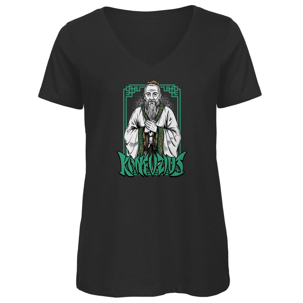 Konfuzius - Damen Premium V-Neck T-Shirt