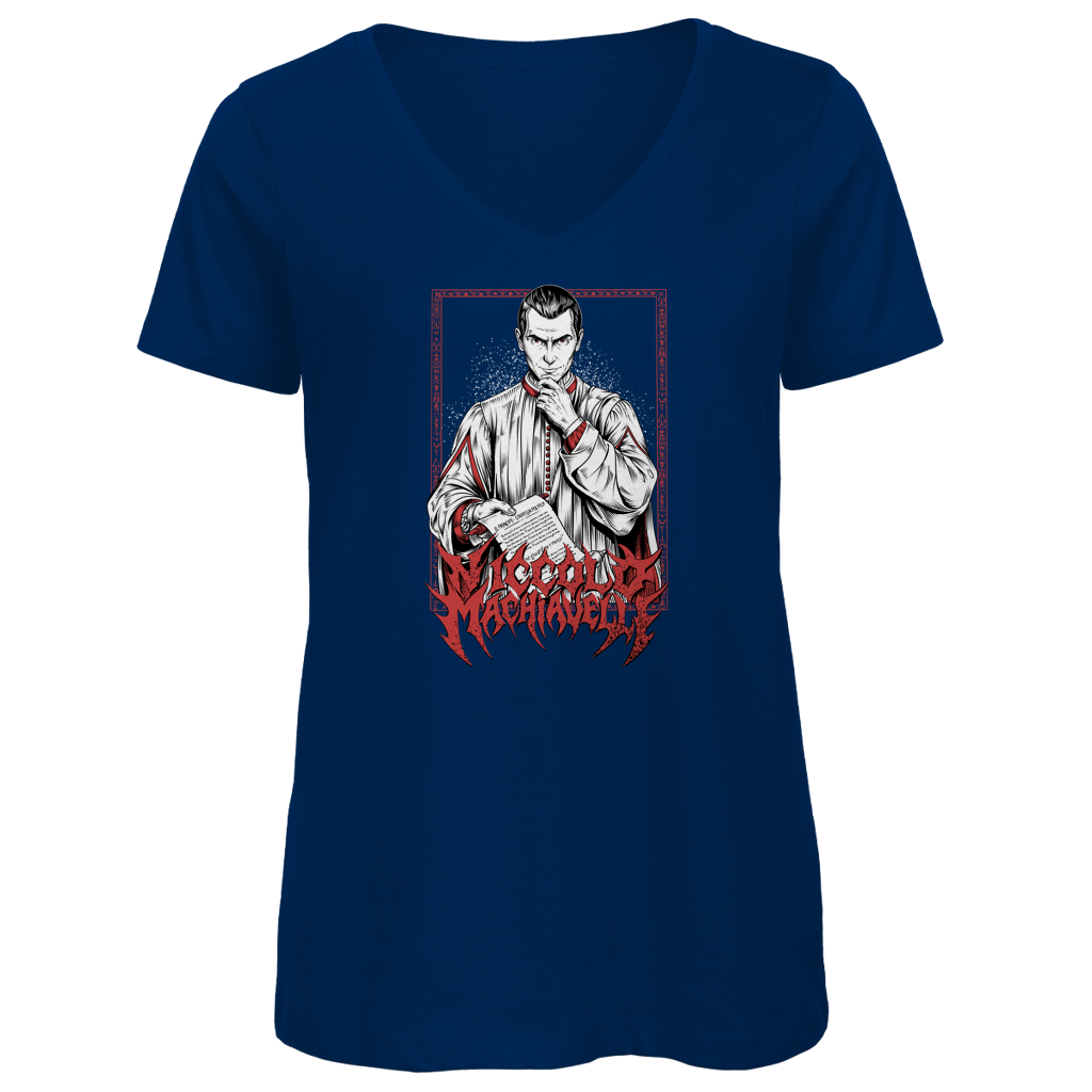 Niccolò Machiavelli - Damen Premium V-Neck T-Shirt