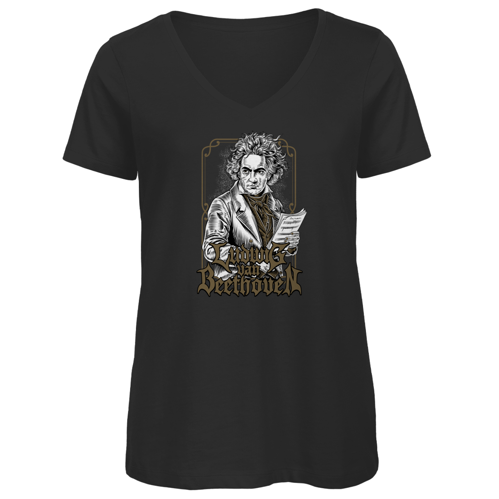 Ludwig van Beethoven - Damen Premium V-Neck T-Shirt
