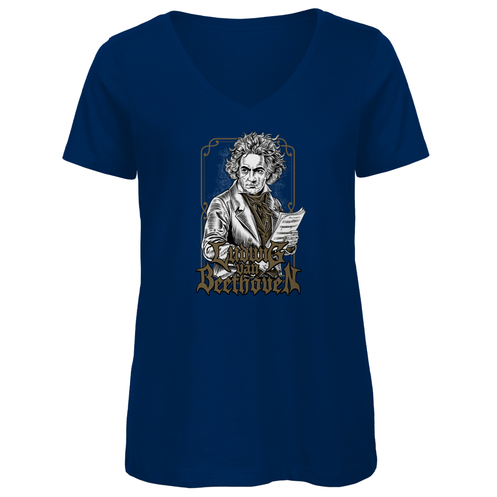 Ludwig van Beethoven - Damen Premium V-Neck T-Shirt