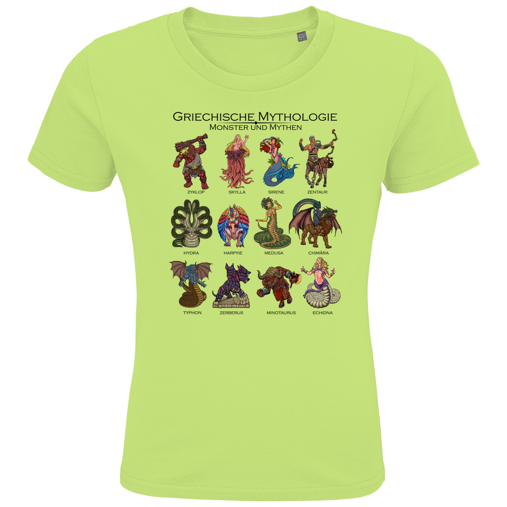 Monster der griechischen Mythologie - Kinder Premium Bio T-Shirt