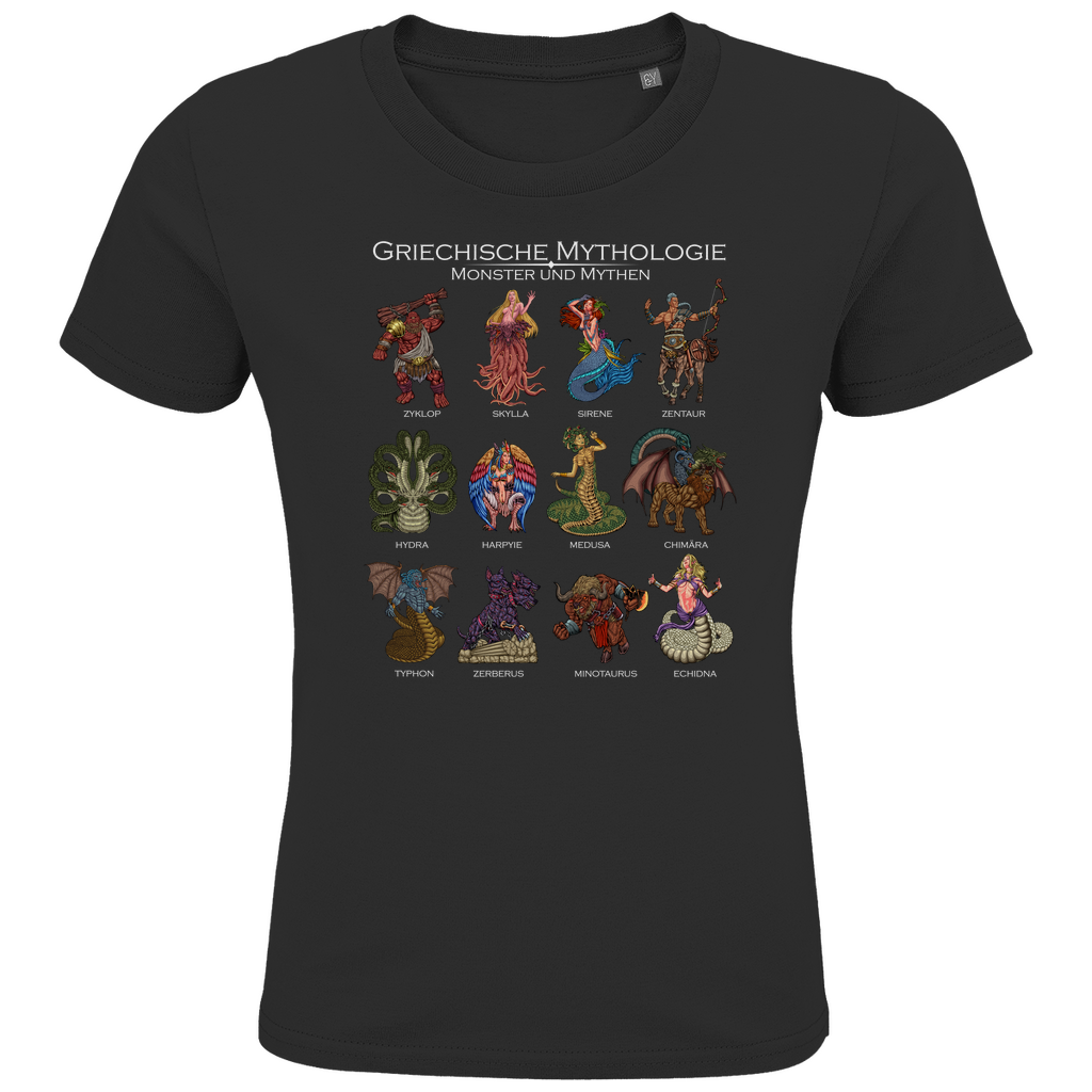 Monster der griechischen Mythologie - Kinder Premium Bio T-Shirt