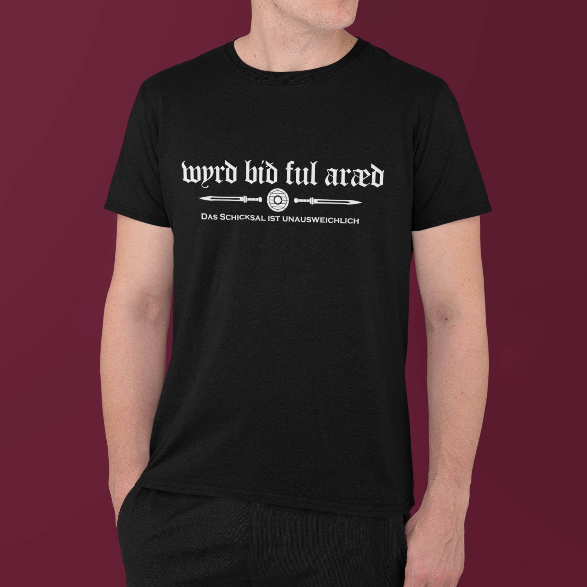 Das Schicksal ist unausweichlich - Wyrd bið ful aræd - Unisex Premium T-Shirt