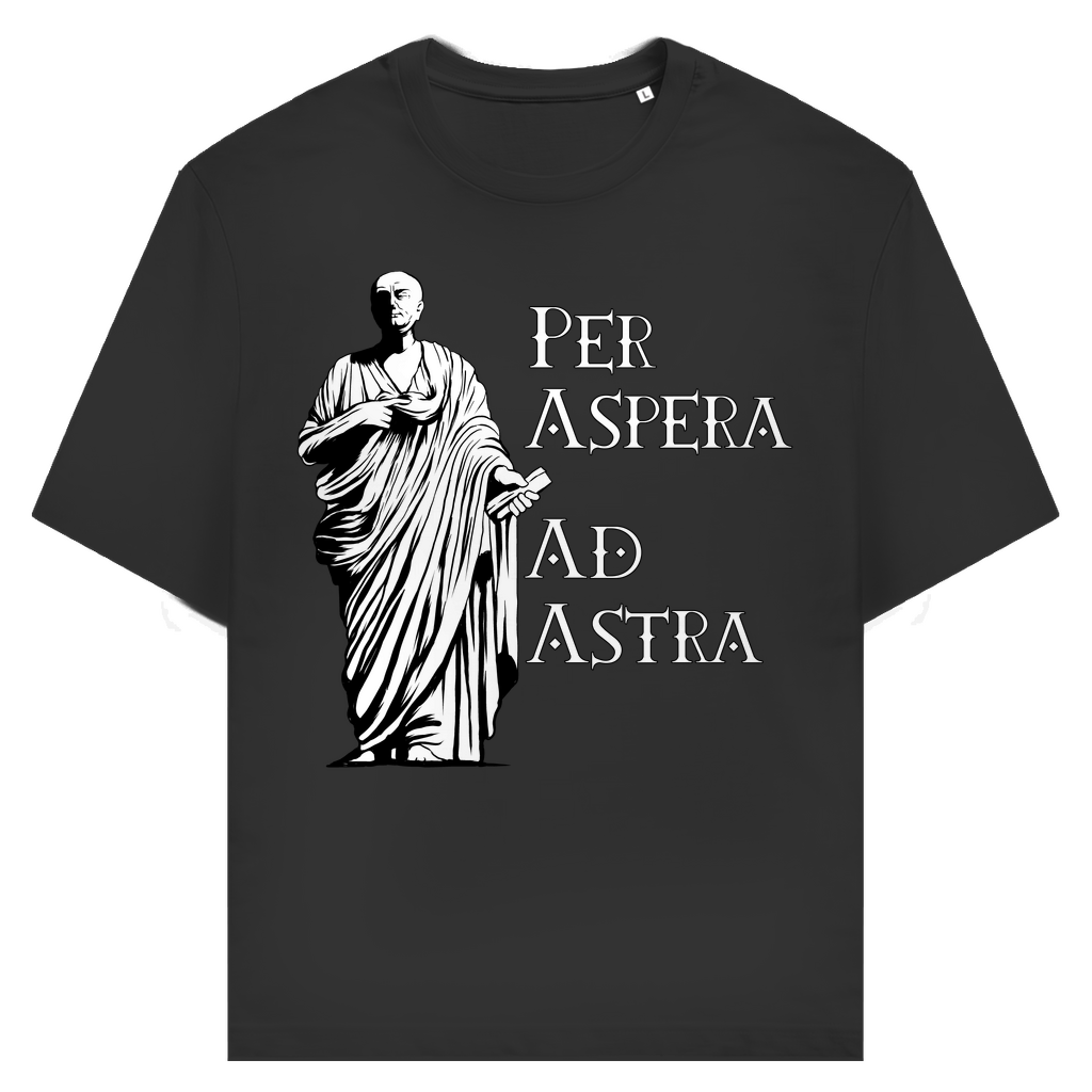 Seneca Zitat Per Aspera Ad Astra - Unisex Premium T-Shirt