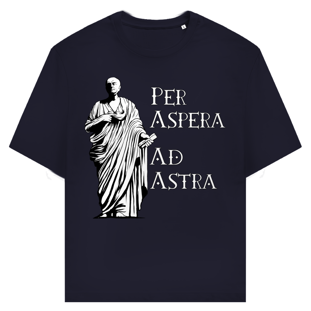Seneca Zitat Per Aspera Ad Astra - Unisex Premium T-Shirt
