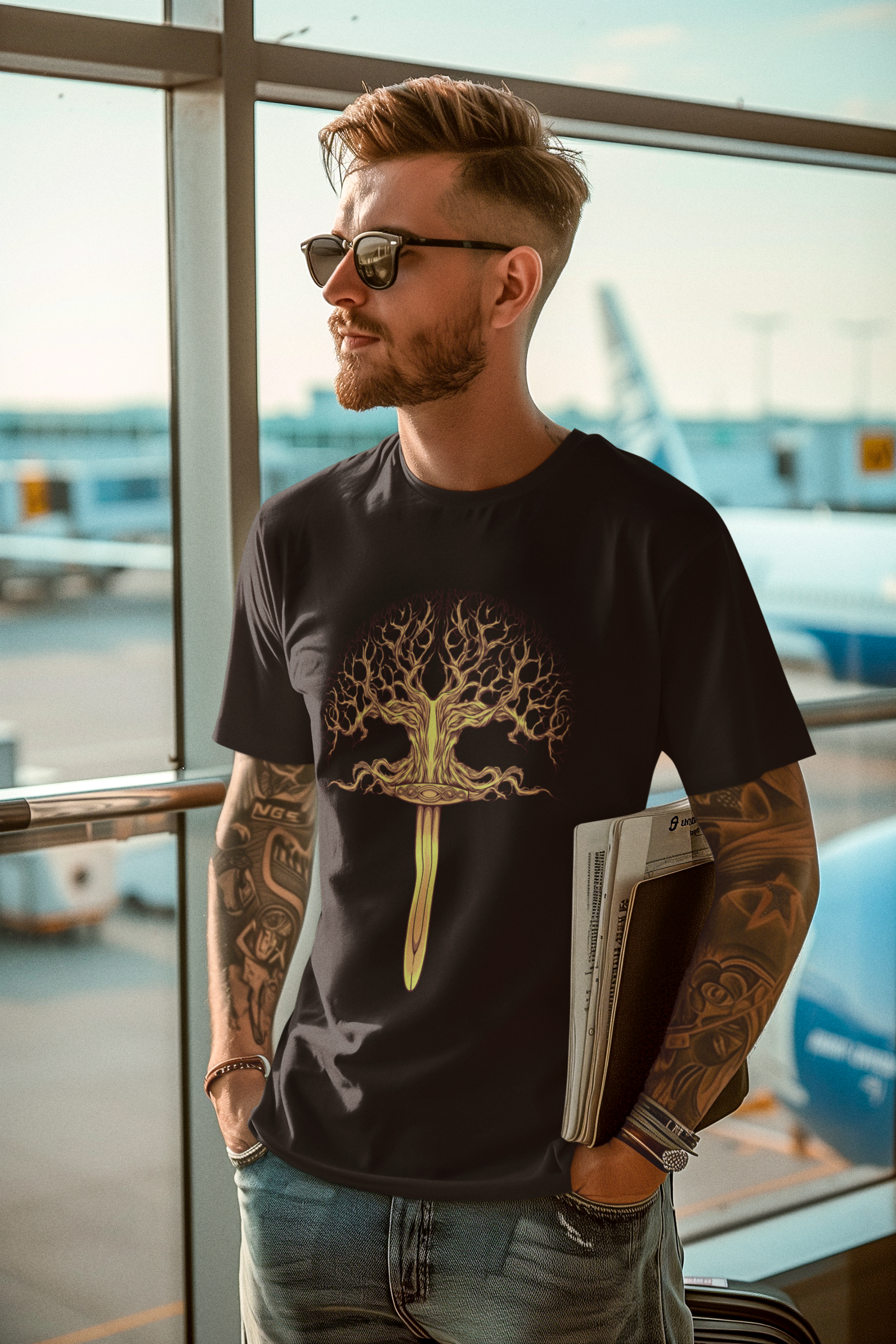 Yggdrasil – Der Weltenbaum - Unisex Premium T-Shirt