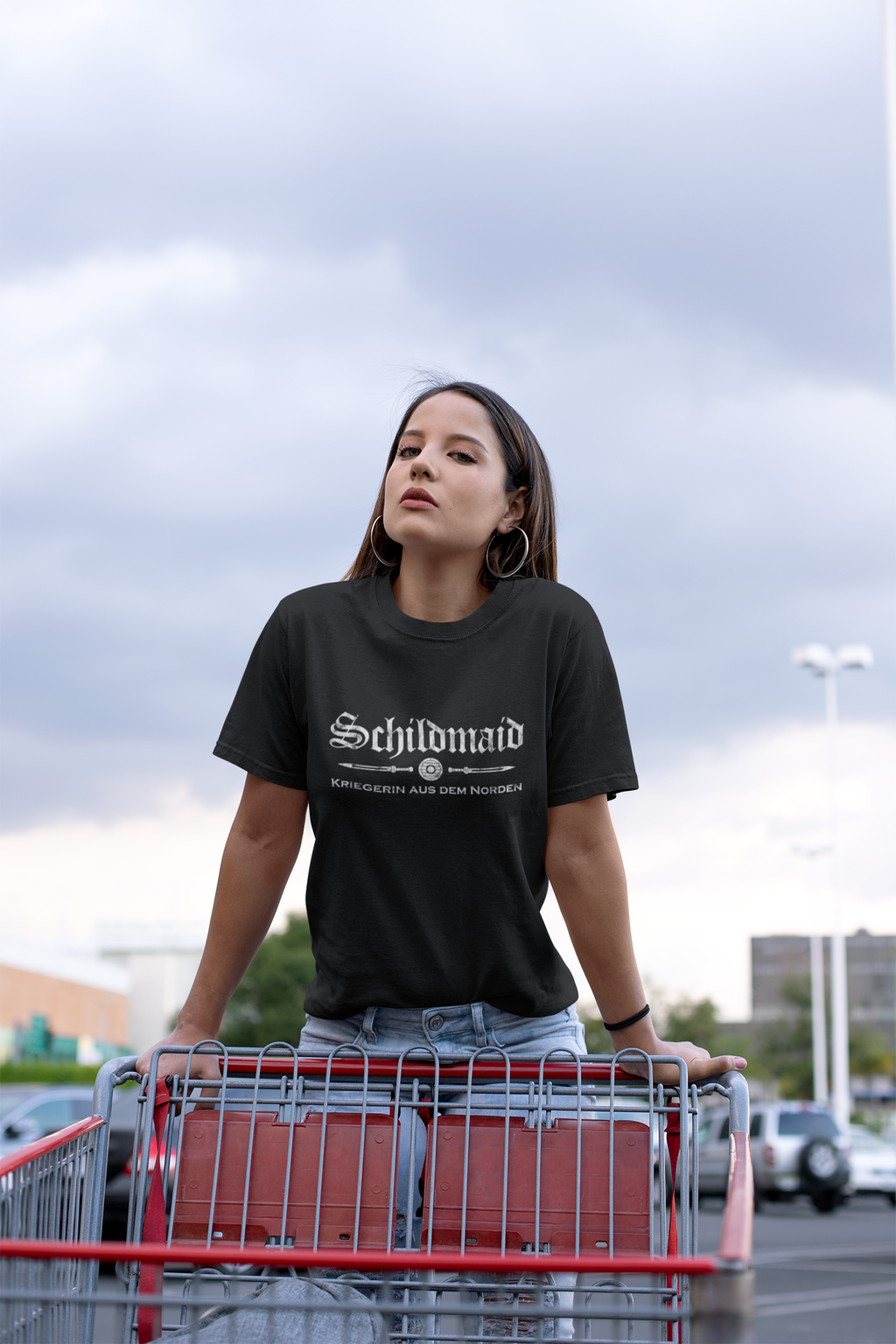 Schildmaid – Kriegerin aus dem Norden - Unisex Premium T-Shirt