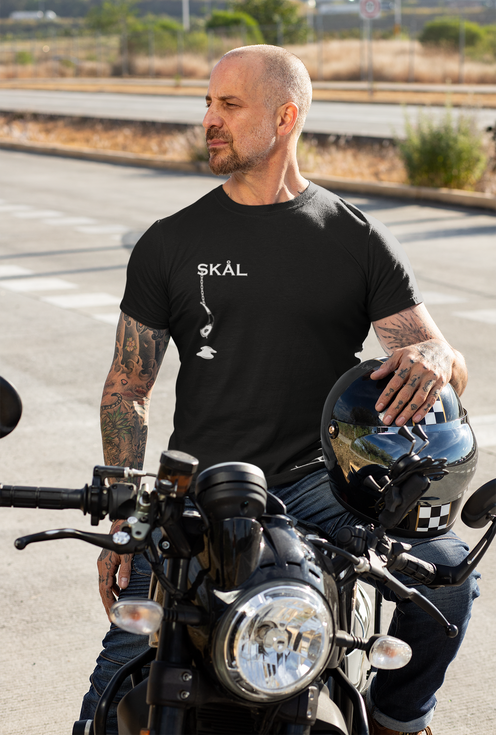 Skal – Nordisches Trinkhorn - Unisex Premium T-Shirt