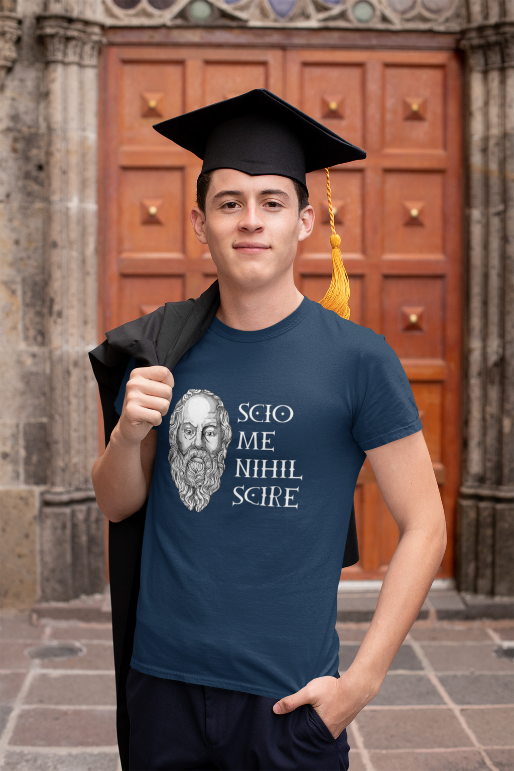 Sokrates - Scio me nihil scire - Unisex Premium T-Shirt