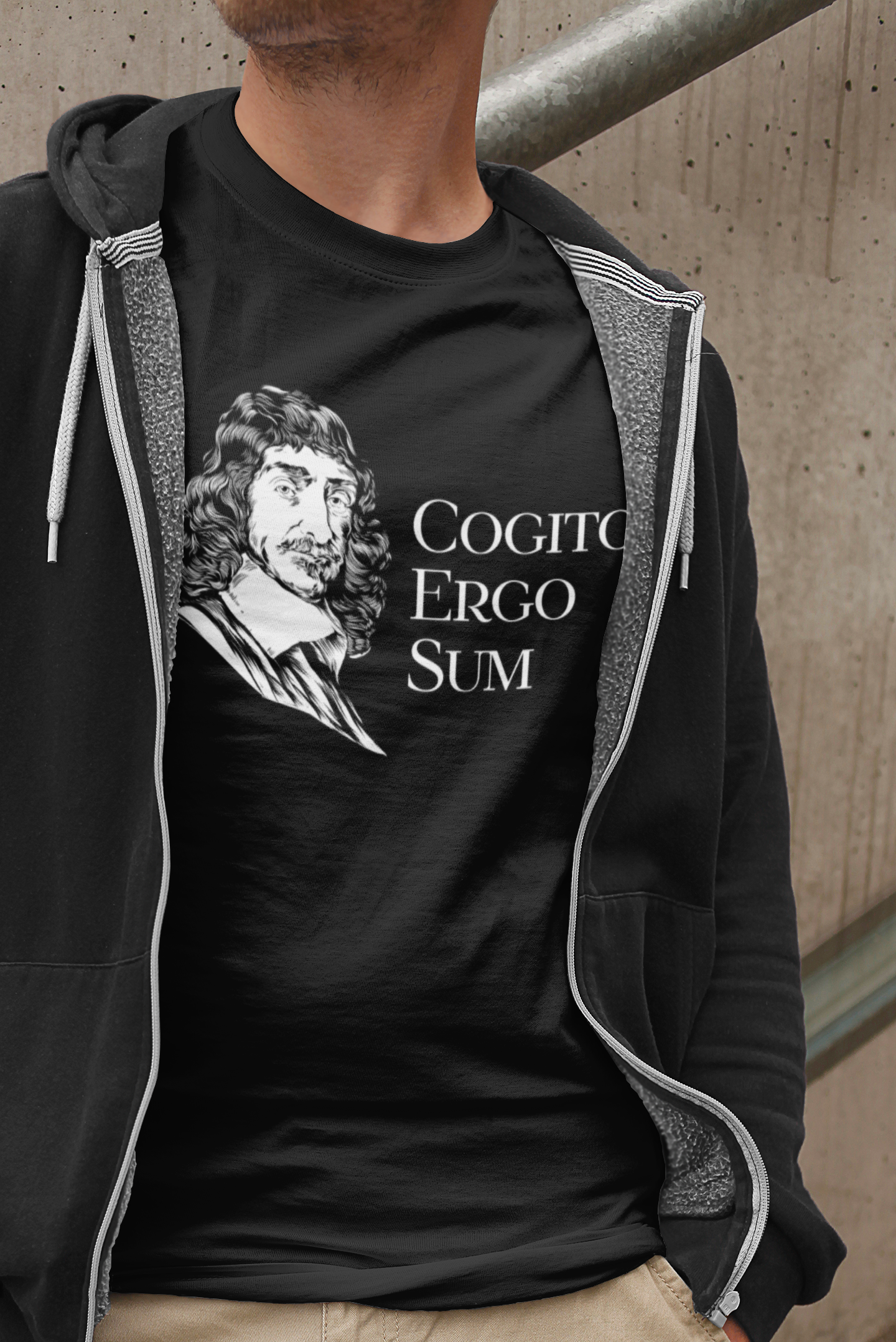 Descartes - Cogito Ergo Sum - Unisex Premium T-Shirt