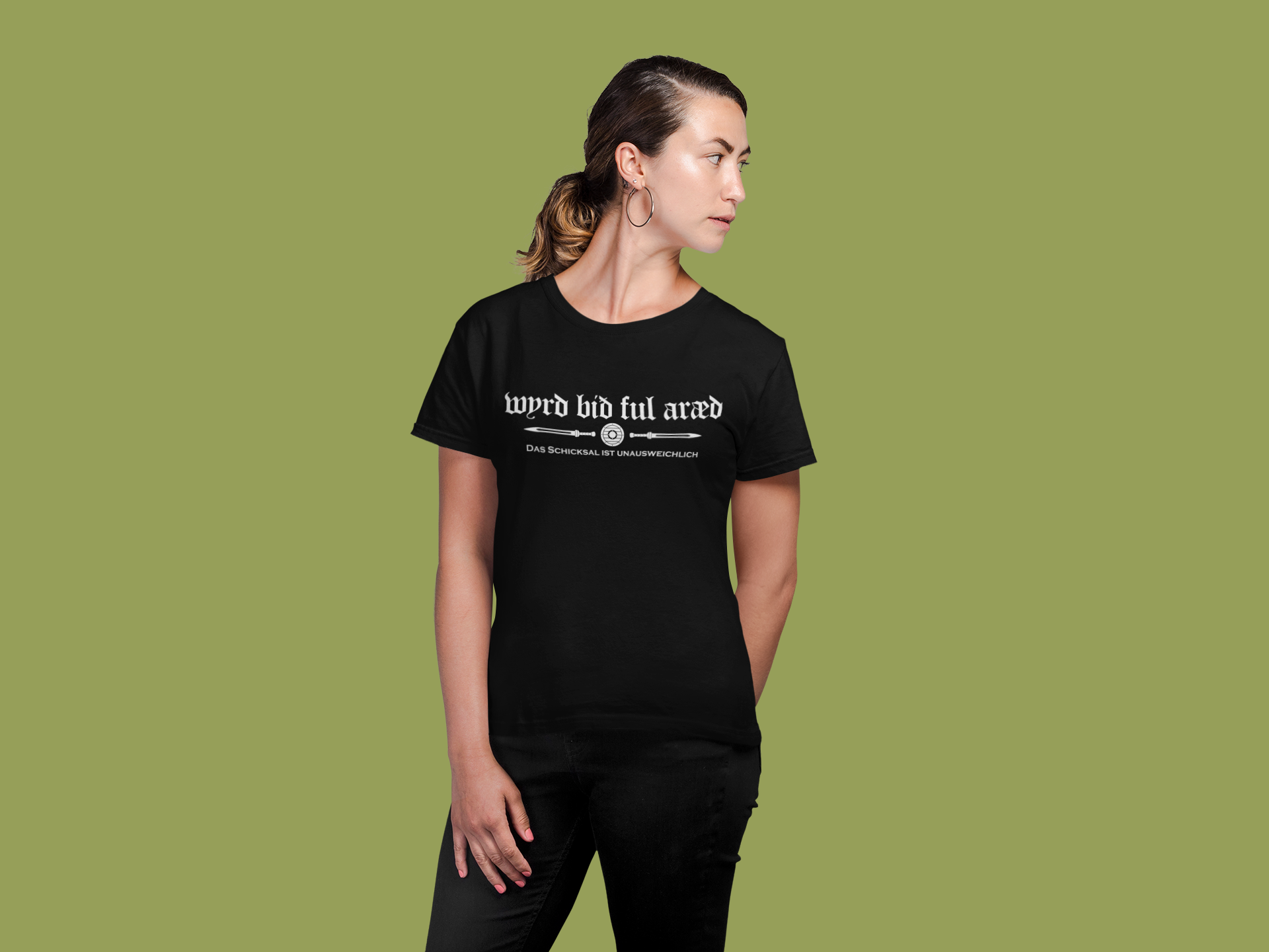 Das Schicksal ist unausweichlich - Wyrd bið ful aræd - Unisex Premium T-Shirt